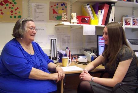 Shirley Whitman and Dr Deborah Burge-Jones